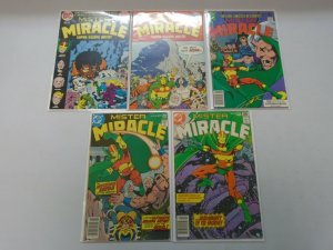 Mister miracle set 11 different from #7-22 avg 5.0 VG FN (1972-78)