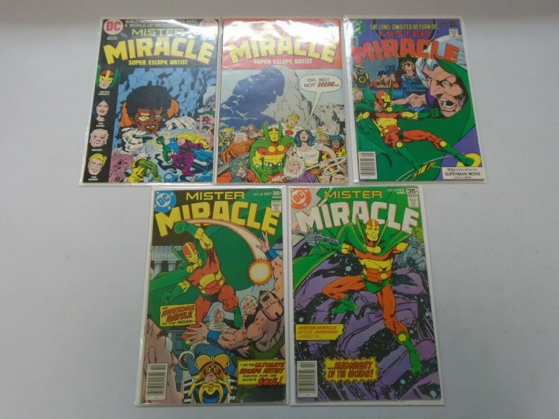 Mister miracle set 11 different from #7-22 avg 5.0 VG FN (1972-78)
