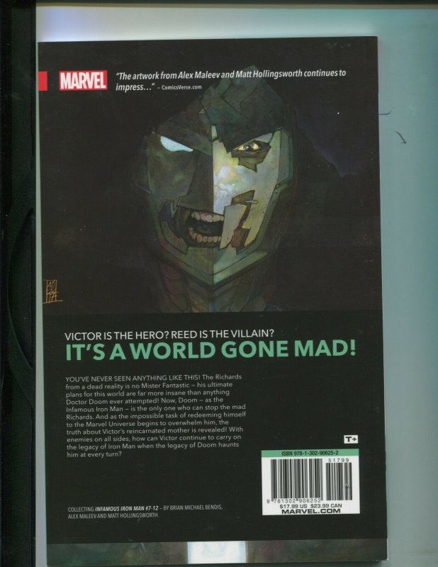 INFAMOUS IRON MAN: ABSOLUTION OF DOOM (VF) BENDIS!! MALEEV!! 2017