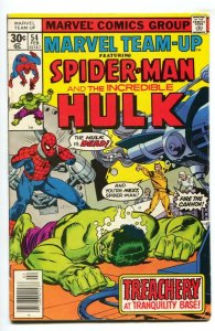 Marvel Team-up #54 Spider-Man Hulk comic  comic book