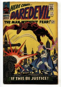 DAREDEVIL #14--comic book--1966--MARVEL COMICS--KA-ZAR--VG+