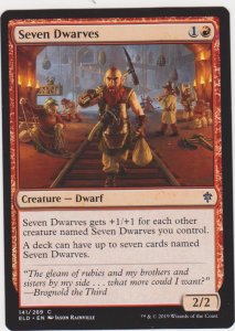 Magic the Gathering: Throne of Eldraine - Seven Dwarves