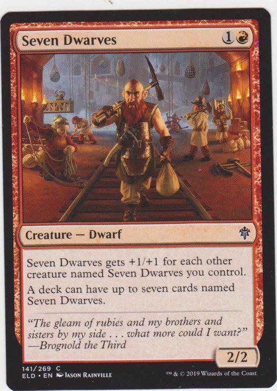 Magic the Gathering: Throne of Eldraine - Seven Dwarves