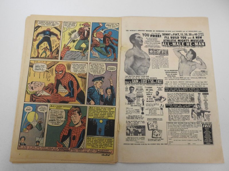 Amazing Fantasy #15 (1962) PR Condition INCOMPLETE See Description for Details