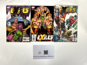 3 Exiles Marvel Comic Books # 64 65 66 Avengers Defenders Spiderman Thor 52 JS15