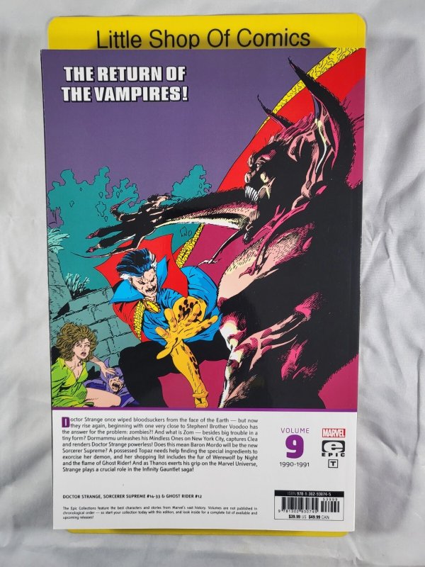 Doctor Strange Epic Collection The Vampiric Verses TPB Marvel Comics