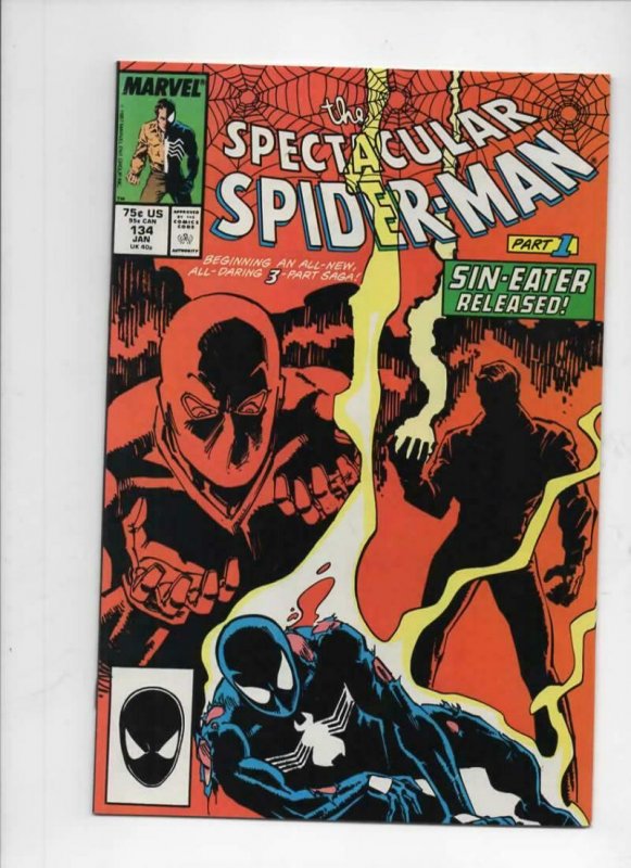 Peter Parker SPECTACULAR SPIDER-MAN #134 VF/NM Sin-Eater 1976 1988 more in store