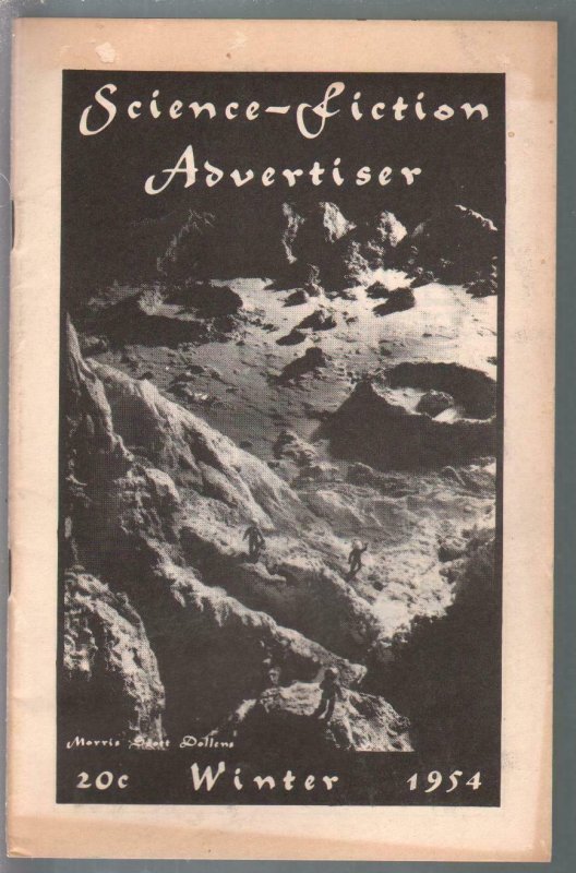 Science-Fiction Advertiser-Winter 1954-early fanzine-rveiews-pulps-sci-fi-VF-