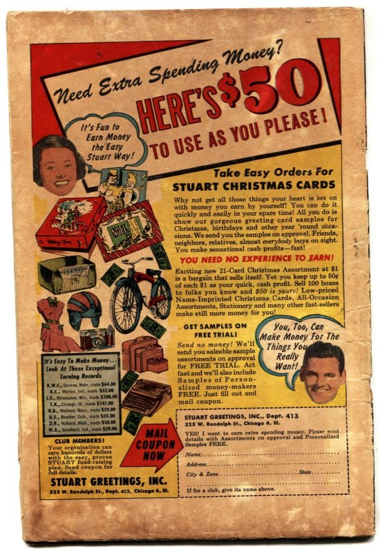 WITCHES TALES #21 1953-female assault story- pre-code horror comic book