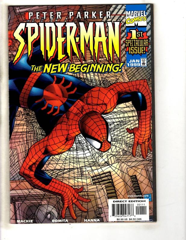 10 Peter Parker Spider-Man Marvel Comics # 1 2 3 4 5 6 7 8 9 10 Venom CR52