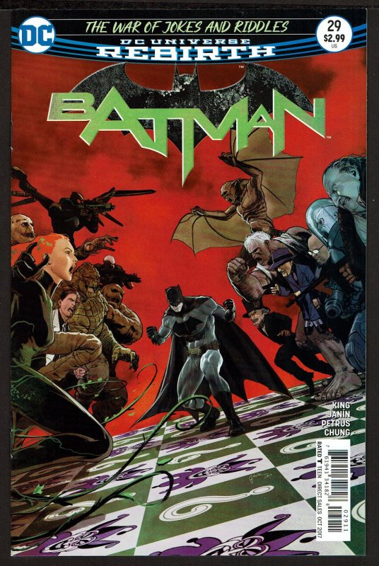 Batman #29 Rebirth (Oct 2017, DC) 0 9.2 NM-