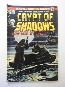 Crypt of Shadows #8 (1974) GD/VG Condition moisture stains