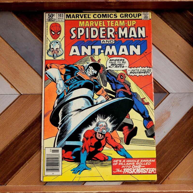 Marvel Team-Up #103 FN- (Marvel 1980) Spider-Man + ANT-MAN vs Taskmaster!