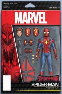 SPIDER-MAN #1 COVER G CHRISTOPHER ACTION FIGURE VARIANT MARVEL 2022 EB265