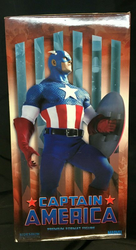 CAPTAIN AMERICA PREMIUM FORMAT SIDESHOW COLLECTIBLES MIB $1,000 OR BEST OFFER