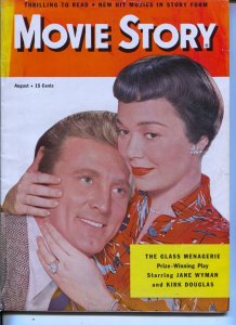 Movie Story-Kirk Douglas-Jane Wyman-Glass Menagerie-Aug-1950