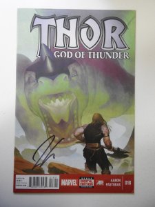 Thor: God of Thunder #18 (2014) Signed by Jason Aaron-No COA VF- Condition