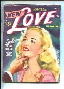 PULP:  NEW LOVE-DEC 1948-ROMANTIC PULP FICTION- PIN-UP GIRL COVER-GLOSSY-vg/fn
