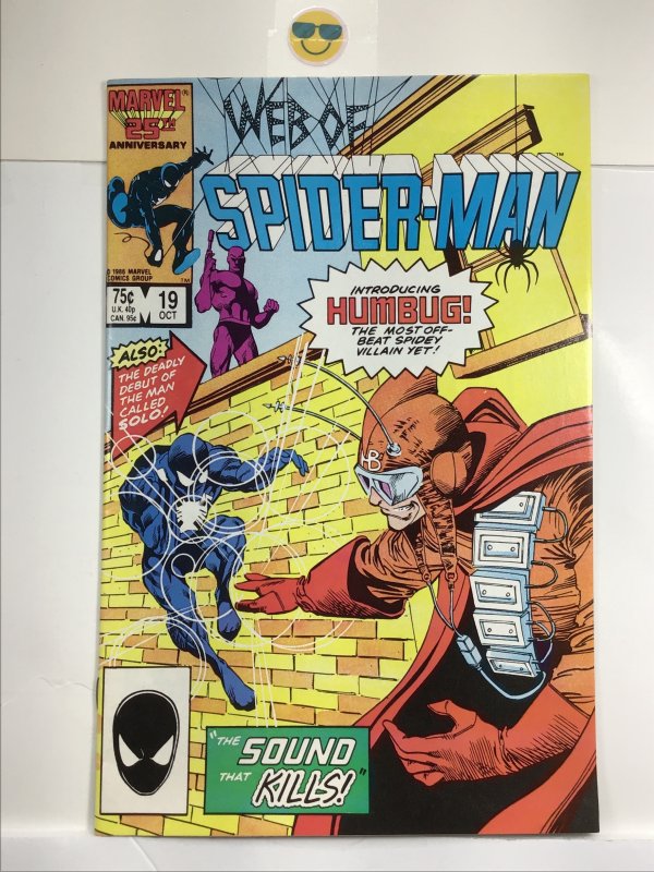 Web of Spider-Man #19 (1986)key 1 st Humbug  & 1 st app Solo