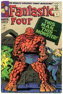 FANTASTIC FOUR #51, VF+, This Monster Man, Jack Kirby, 1961, more in store, QXT
