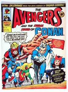 Avengers (UK) #114 (1975) Quicksilver Scarlet Witch Marvel VF/NM