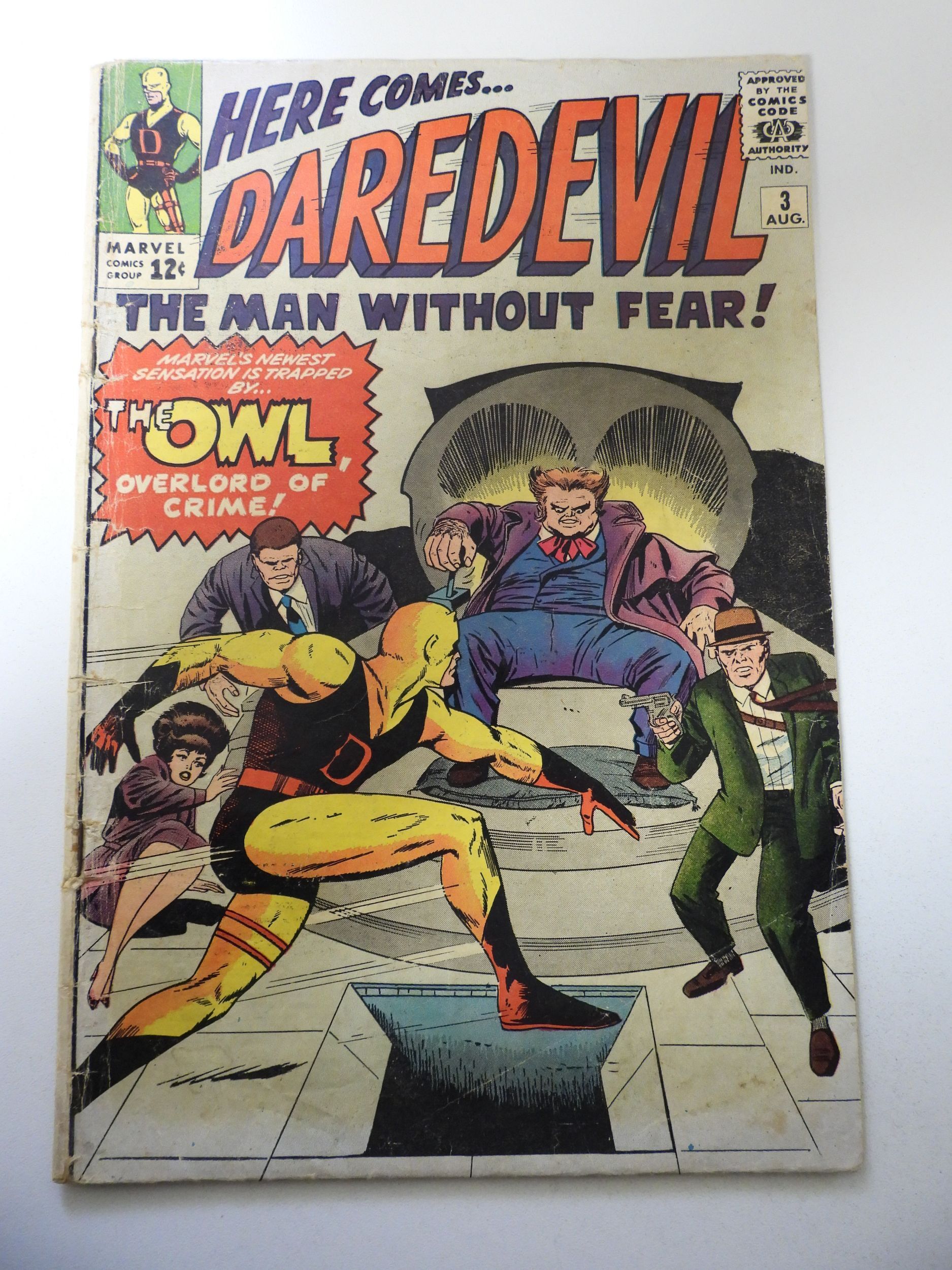Daredevil #3 (1964) 1st App of the Owl! GD/VG Condition | Comic Books ...