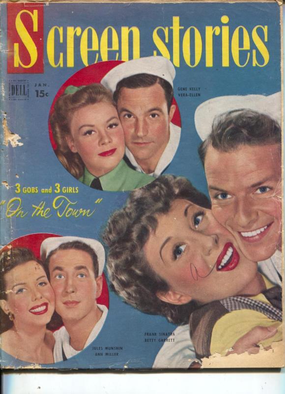 Screen Stories-Gene Kelly-Frank Sinatra-Ann Miller-Audie Murphy-Jan-1950's