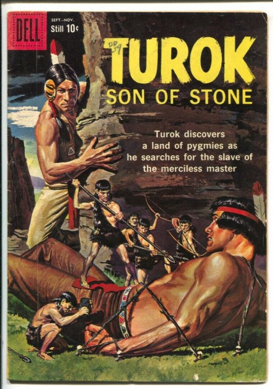 Turok Son of Stone #17 1959-Dell-Pre-historic Indian adventures-pygmy terror-VG