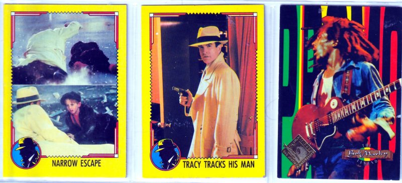 Dick Tracy/Bob Marley Trading Cards