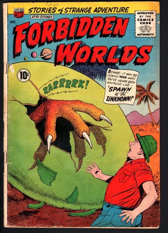 FORBIDDEN WORLDS #98-1961-SILVER-AGE SCI-FI-ACG-G/VG G/VG