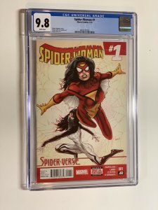 Spider-woman 1 cgc 9.8 wp 2015 greg land cover fastball special 