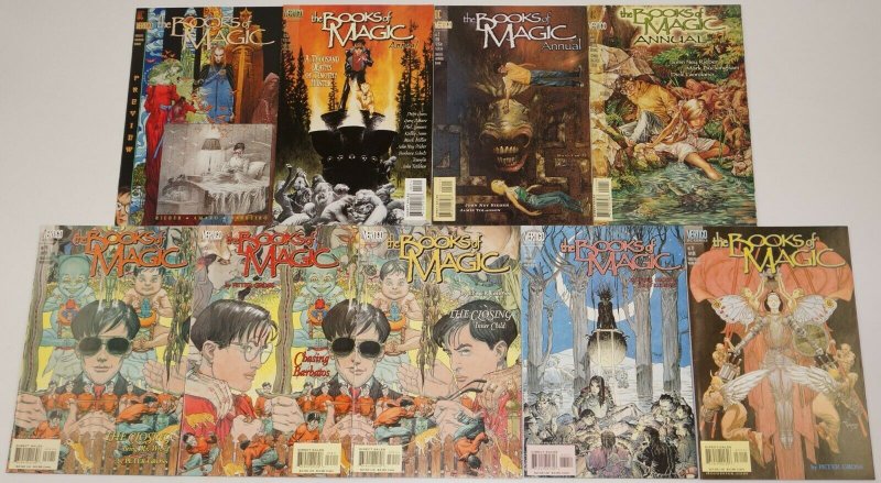 Books of Magic #1-75 VF/NM complete series + (3) annuals + preview - tim hunter