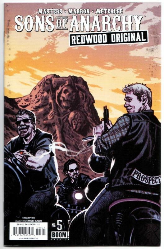 Sons of Anarchy Redwood Original #5 Subscription Variant (Boom!, 2016) FN