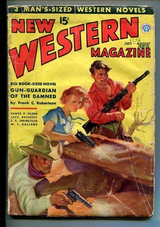 NEW WESTERN-JULY 1936-VIOLENT PULP FICTION-GUNPLAY-good