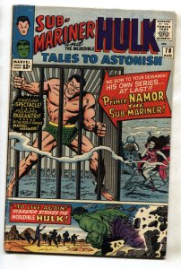 TALES TO ASTONISH #70--1965--HULK & SUB-MARINER--comic book--VG+