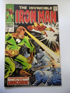 Iron Man #4 (1968) VG+ Condition ink stamp fc