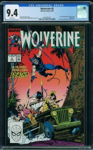 Wolverine #5 (1989) CGC 9.4 NM