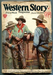 Western Story Pulp June 22 1929 1928-Lonesome Valley - Robert J Horton