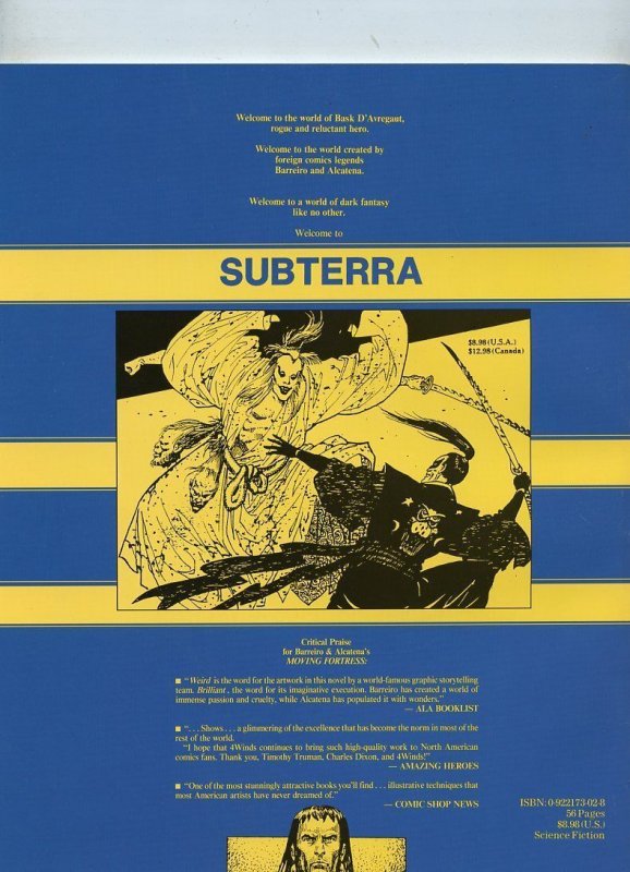 Subterra (1989)Graphic Novel 4 Winds Pub Magazine F/VF 7.0