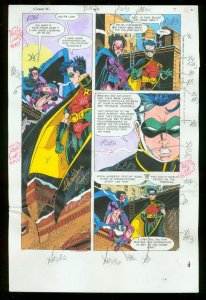 Robin III #5 Original D.C. Color Guides complete 22 page story