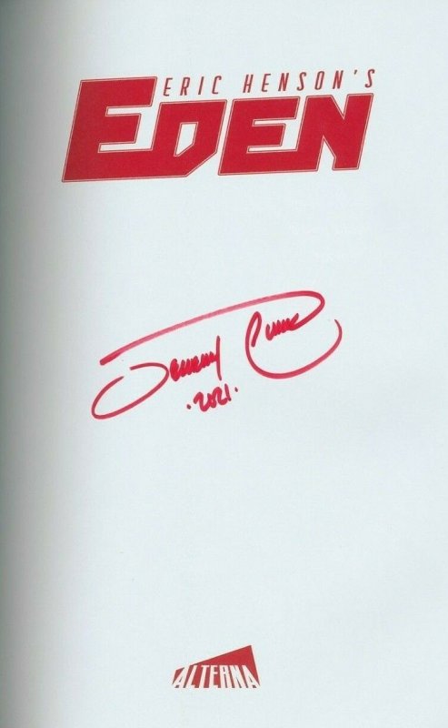 Eden TP 2021 Signed by Jeremy Clark Inside Cover Alterna Comics EB202