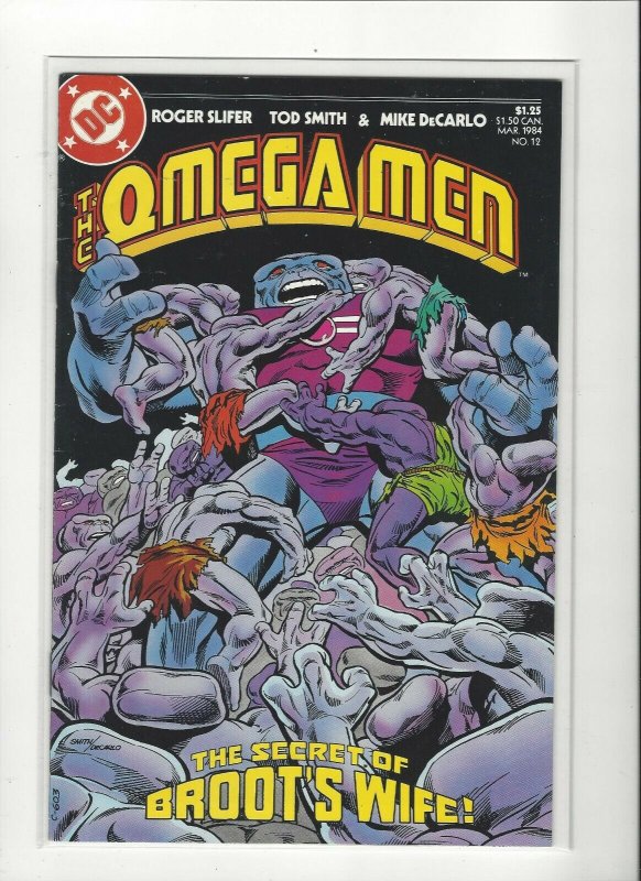 Omega Men #12 Broots Wife Copper Age DC Comics  VF