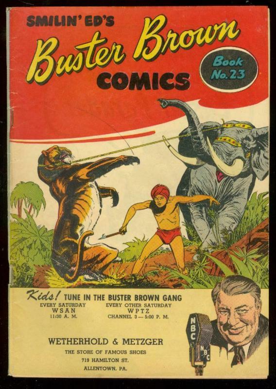 BUSTER BROWN #23-GIVEAWAY-TIGER AND ELEPHANT COVER VG/FN