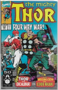 Thor V1 #389,392-397,399,400, ++ 432-450 DeFalco/Frenz, comic book lot of 39