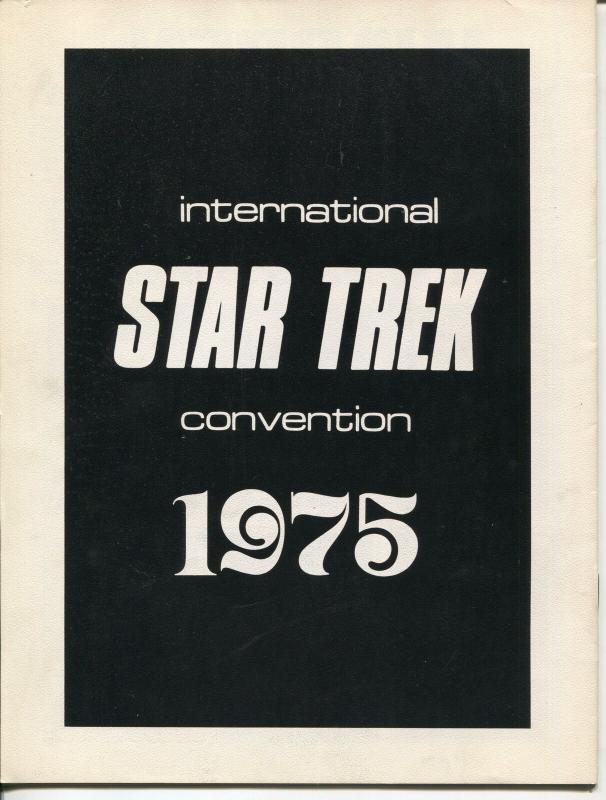 Int'l Star Trek Convention Program Book 1975-Shatner-Nimoy-Neal Adams-FN-