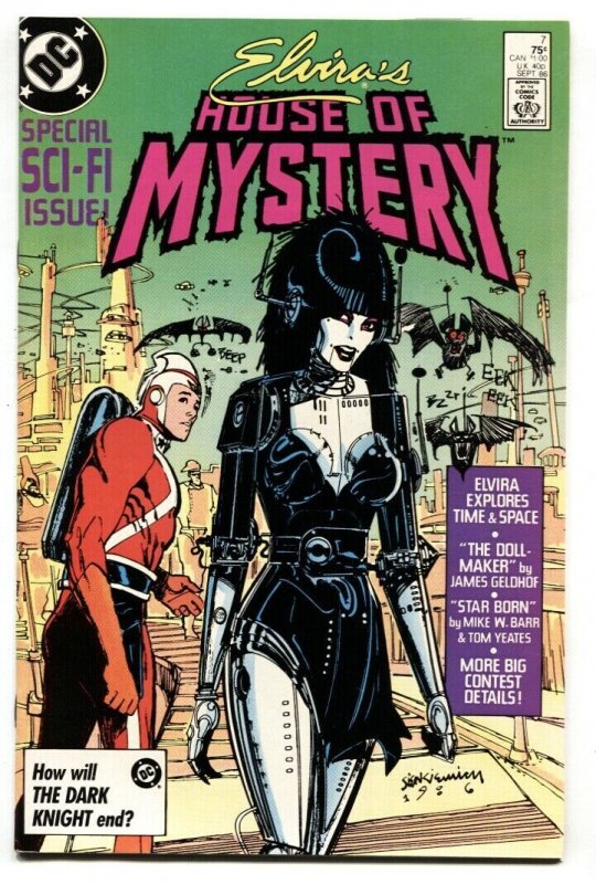 ELVIRA'S HOUSE OF MYSTERY #7 1986 cool cover - comic book