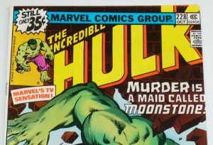 The Incredible Hulk #228 high grade - 1st appearance of karla sofen as moonstone