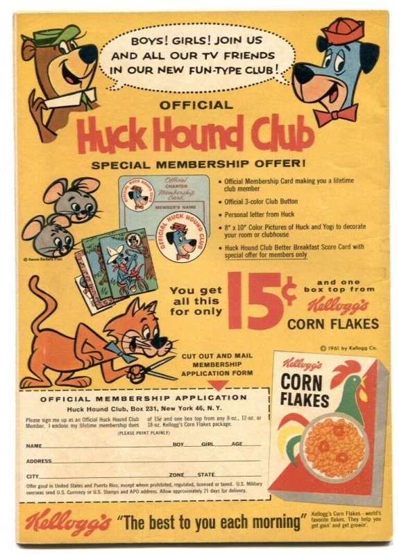 Quick Draw McGraw #8 1961- Hanna Barbera comic VG/F