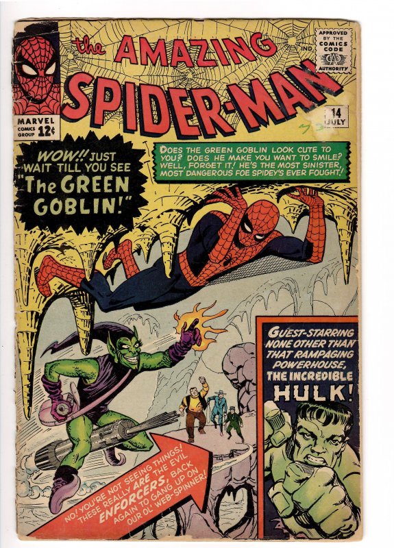 AMAZING SPIDERMAN 14 1st APPEARANCE GREEN GOBLIN!