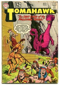 TOMAHAWK #82 comic book 1962- DC WESTERN -SCI FI ISSUE-CAVE MONSTER-  VG